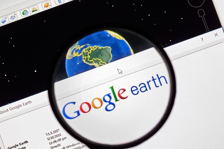 tela computador google earth