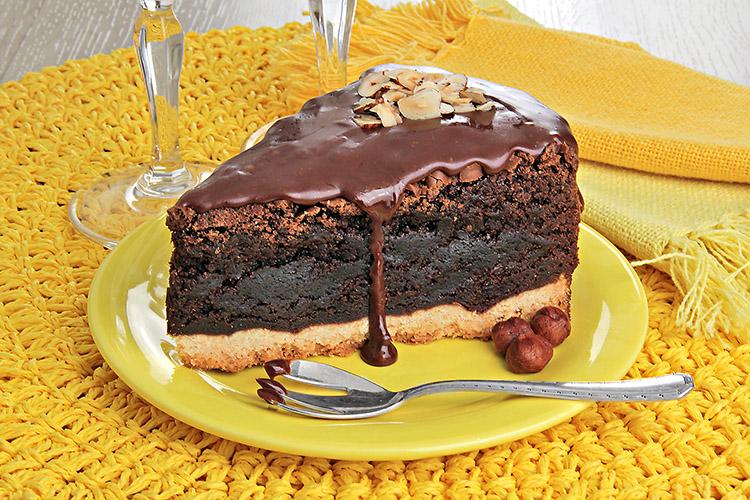 torta-brownie de avelã