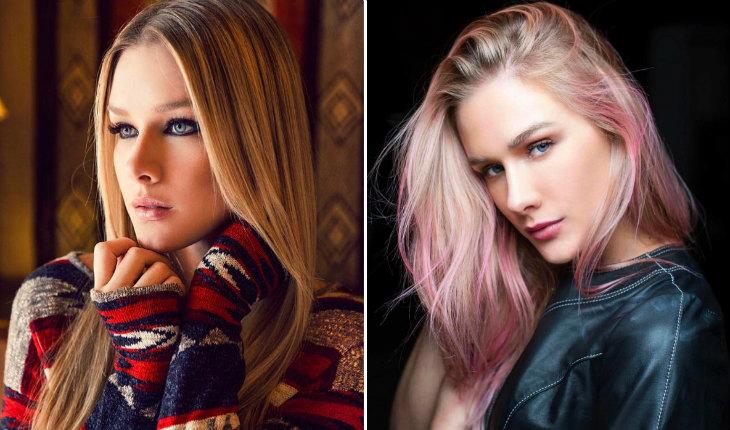 antes e depois dos cabelos das famosas em 2017 Fiorella Matheis Instagram