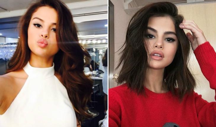 antes e depois dos cabelos das famosas em 2017 Selena Gomez Instagram