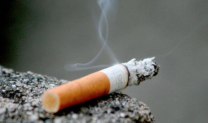 Cigarro com cinzas