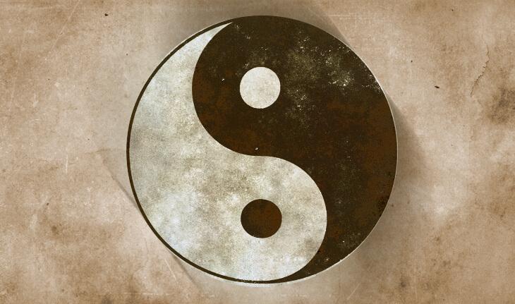 ying yang usado como amuleto