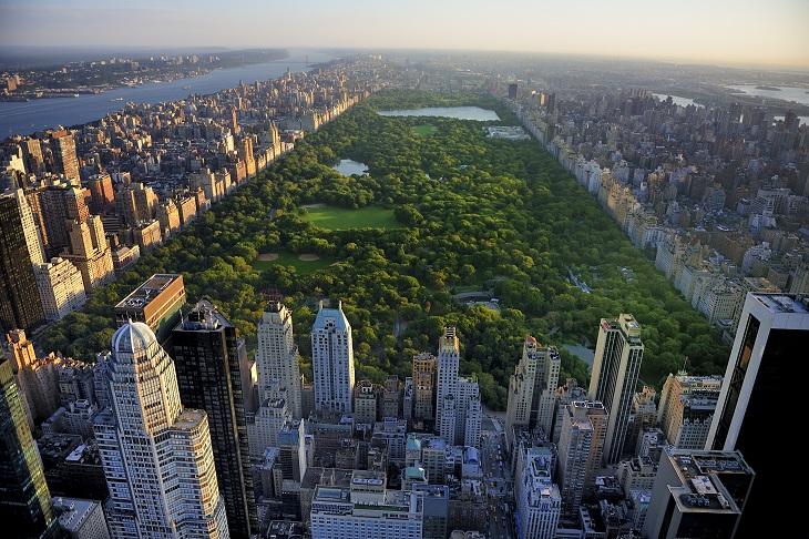 Fotografia aérea do Central Park, em Nova York