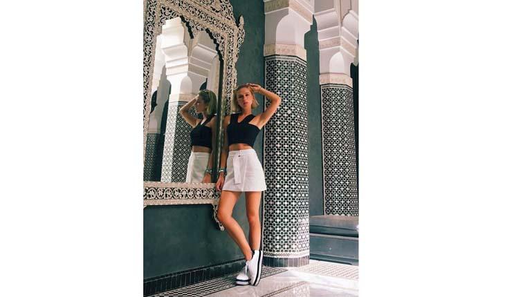 Estilo de Fiorella Mattheis tendências 2017 tule e veludo Instagram