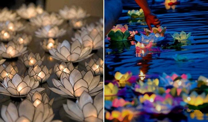 lanternas decorativas flor de papel pinterest