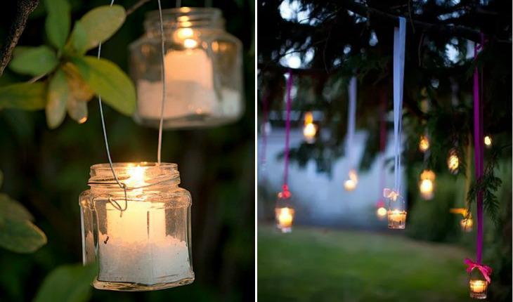lanternas decorativas vela no vidro pequeno pinterest