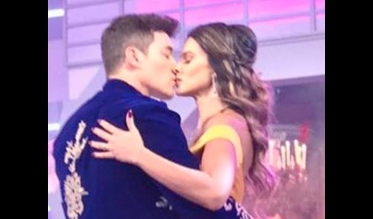 Rodrigo Faro beijando Vera Viel