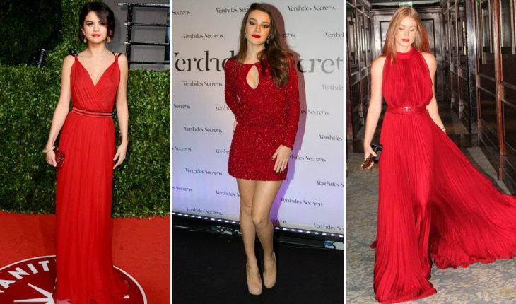 vermelho moda looks vestidos de festa das famosas pinterest