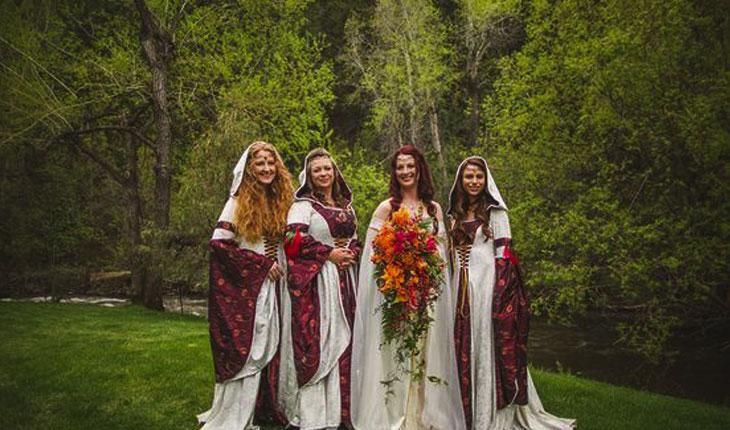 Vestidos para madrinhas de casamento viking