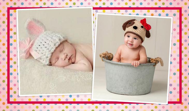 duas fotografias de bebê ensaio newborn