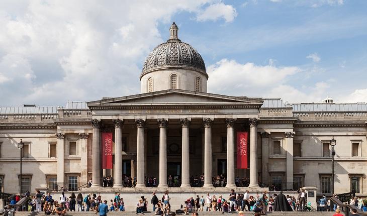 Fotografia do museu National Gallery, em Londres.