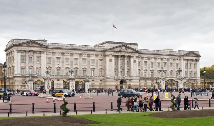 Fotografia do Palácio de Buckingham, em Londres, Inglaterra
