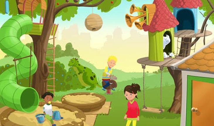 print de tela de um tablet apple com imagem do jogo infantil Ella's Hand Washing Adventure