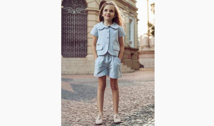 roupas sem gênero para crianças conjunto alfaiataria azul pinterest