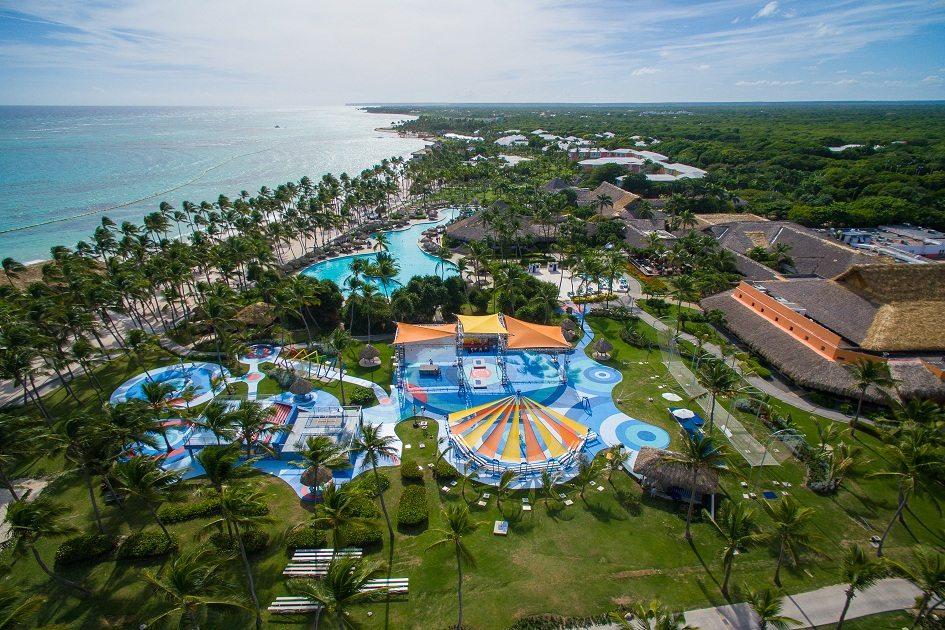 Imagem aérea de um resort de Punta Cana
