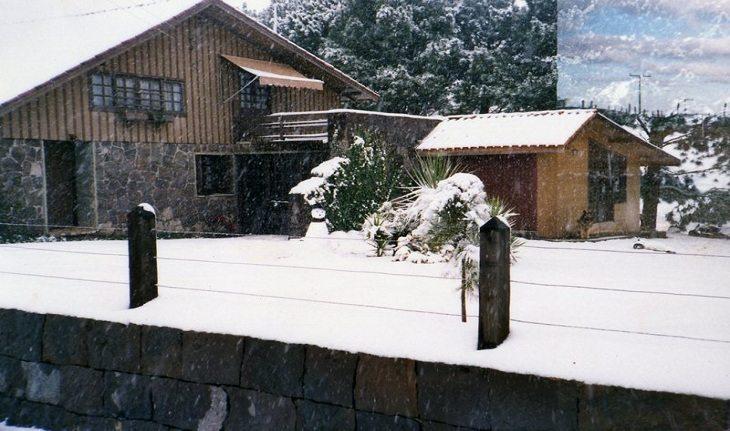 Foto de neve em São Joaquim