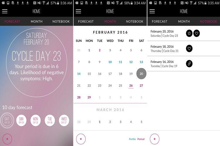 print de três telas de um smartphone android com imagens do aplicativo Monthly Gift