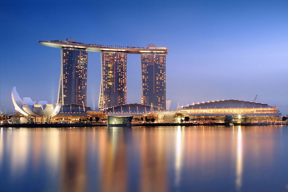 Imagem do Marina Bay Sands, em Singapura, Sudete Asiático