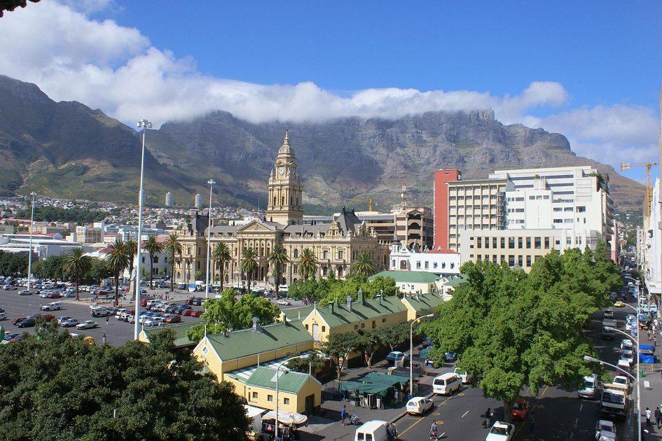 Fotografia da Cidade do Cabo e da Montanha da Mesa