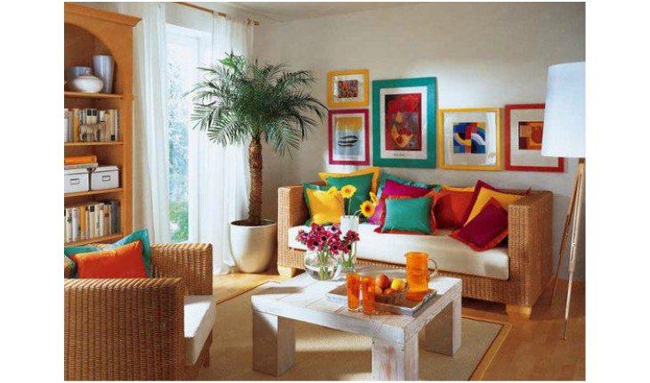 Deixe a decoração mais alegre investindo em uma sala colorida!