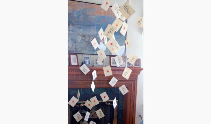 Festa Harry Potter decoração cartas penduradas pinterest