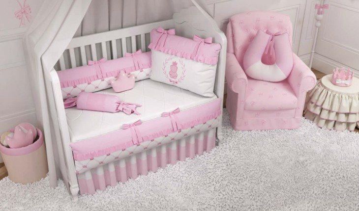 Decoração quarto de bebê rosa