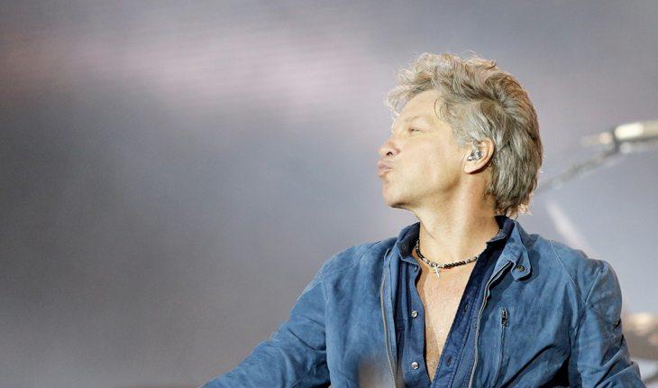 Rock in Rio 2017. Na foto, Bon Jovi fazendo biquinho