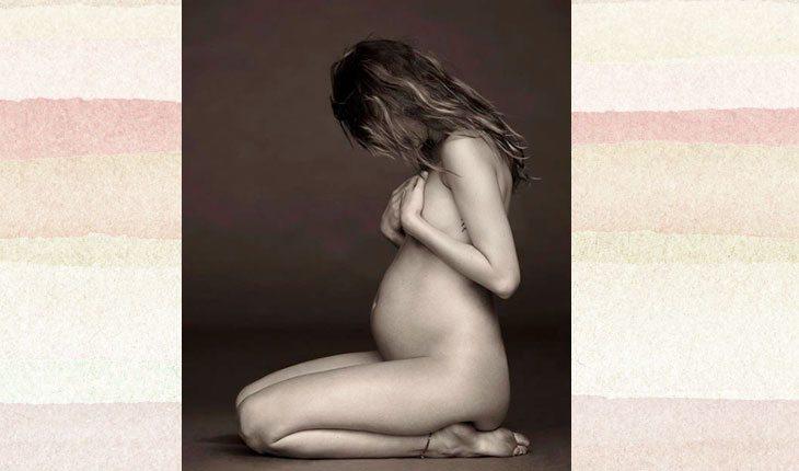 Adam Levine e Behati Prinsloo. A modelo em um ensaio de grávida da filha Dusty