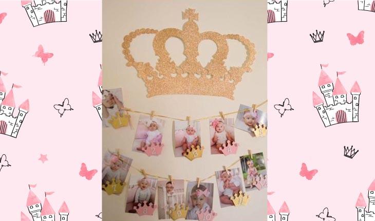 decoração com o tema princesas