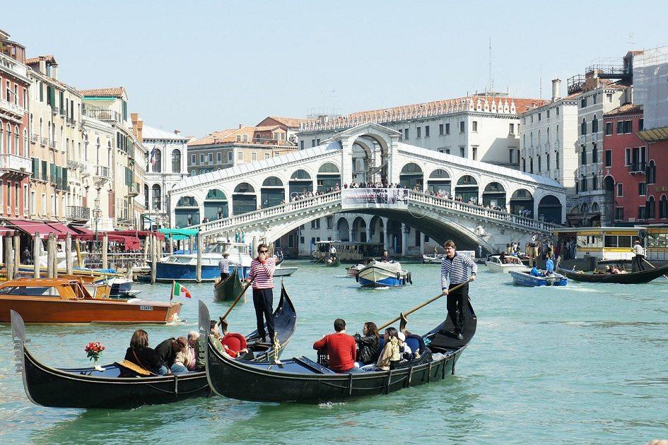 Imagem do Grande Canal, em Veneza.