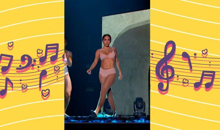 Prêmio Multishow 2017. Na foto, Anitta se apresentando no palco do premio multishow