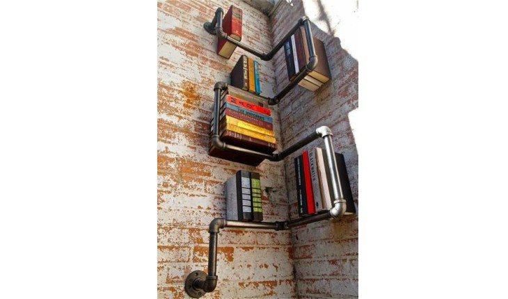 Ideias de estantes criativas para organizar livros