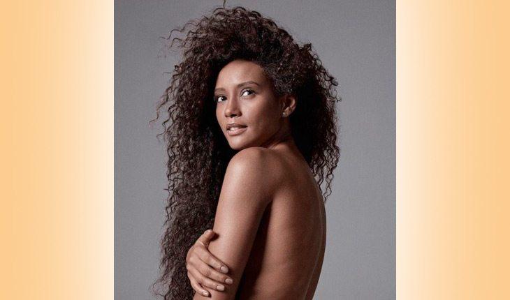 Tais Araújo fala sobre racismo. Na foto, a atriz está sem blusa fazendo pose