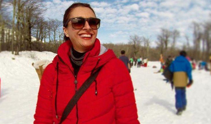 Na foto, Cátia Fonseca está na neve