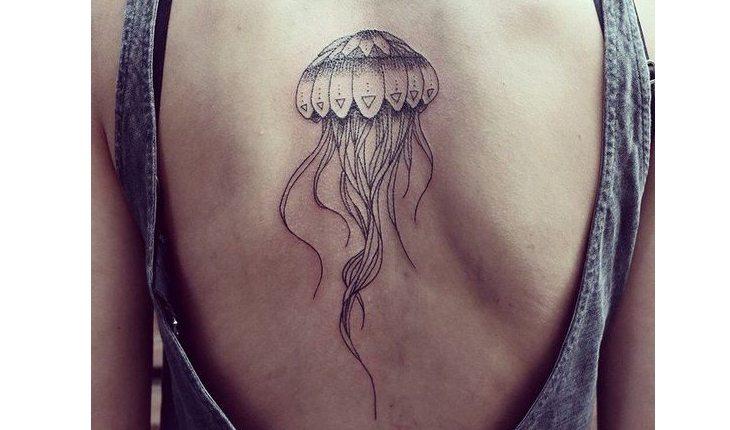 tatuagem de água-viva