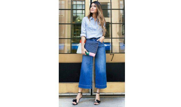 11 looks com pantacourt jeans para usar a peça tendência