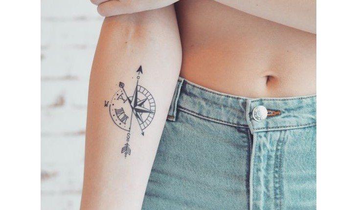 tatuagem de bússola