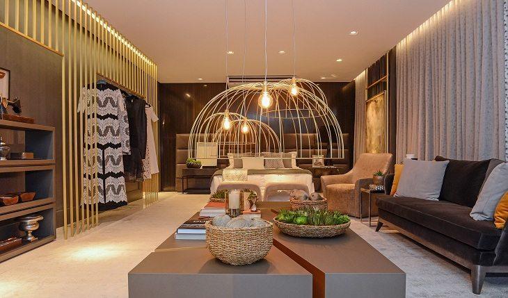 Ideias para sala de estar: decoração moderna, aconchegante e com lustre