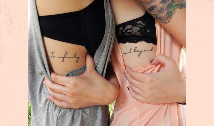 tatuagem com melhor amiga