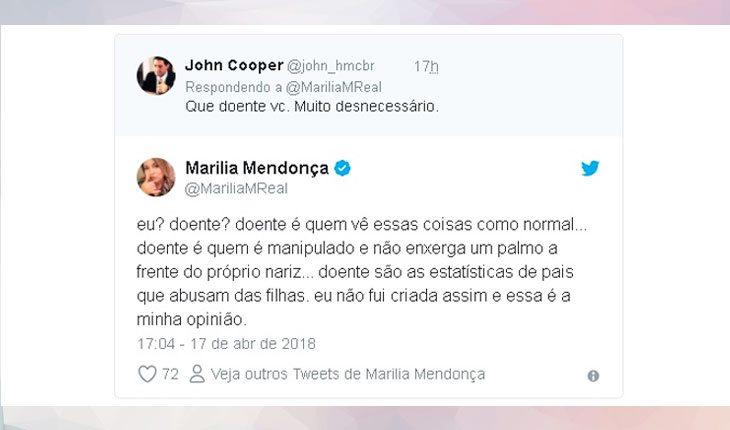Declaração polêmica de Marília Mendonça