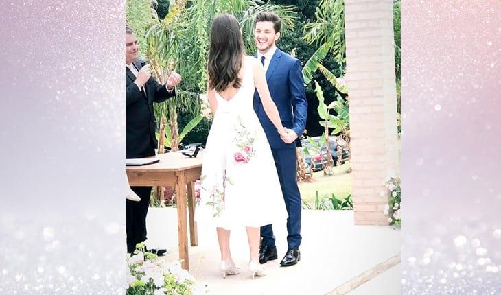 Casamento de Klebber Toledo e Camila Queiroz no civil: veja fotos!