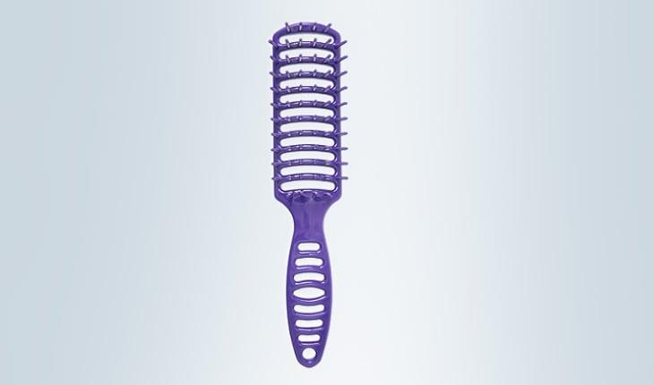 escova de cabelo modelo retangular