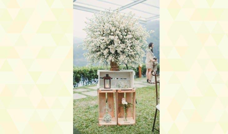 Caixote de madeira em casamento rústico: 10 ideias para decorar a sua festa