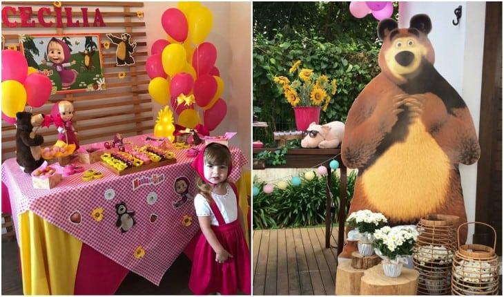 Escolha Masha e o Urso como tema da sua festa infantil e faça um lindo piquenique com os personagens