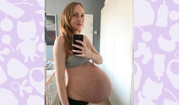 grávida de trigêmeos
