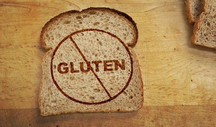 Fatia de pão integral sem gluten