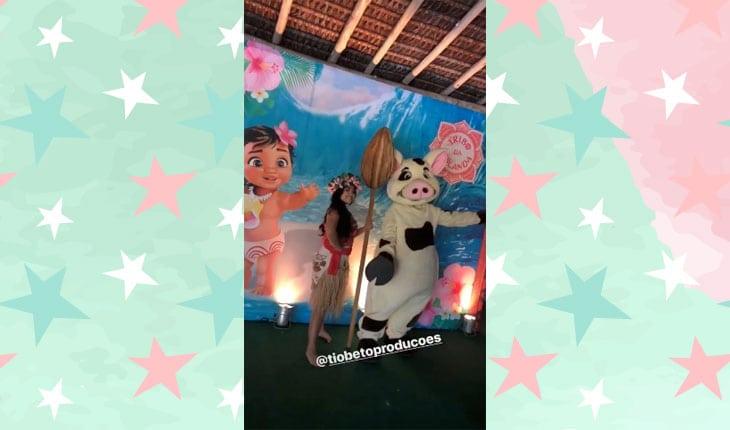 Filha de Juliana Alves ganha festa de aniversário com tema Moana
