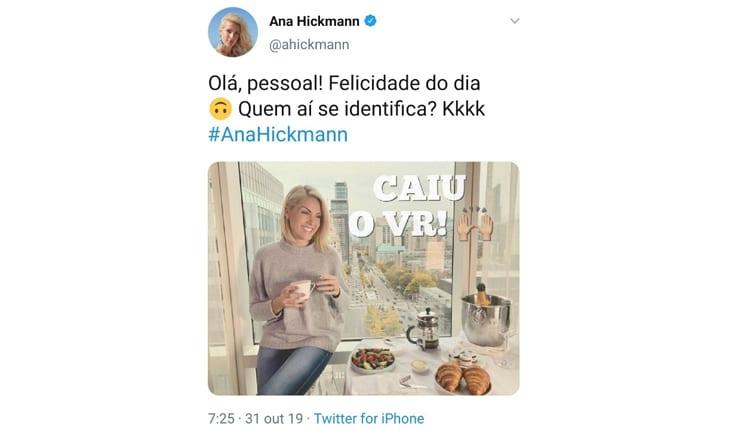 Anna Hickmann - caiu o VR