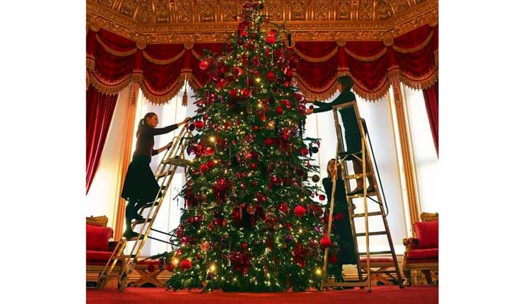 decoração de Natal da Família Real