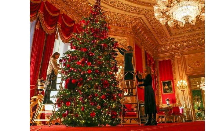decoração de Natal da Família Real